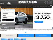 Tablet Screenshot of hyundaiofmetairie.com